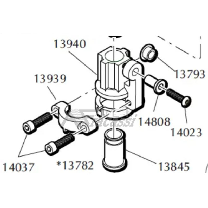 Canna Per Cravatta Hyster 142152 Per Carrello Elevatore S50C - Lunga 12 3/4'