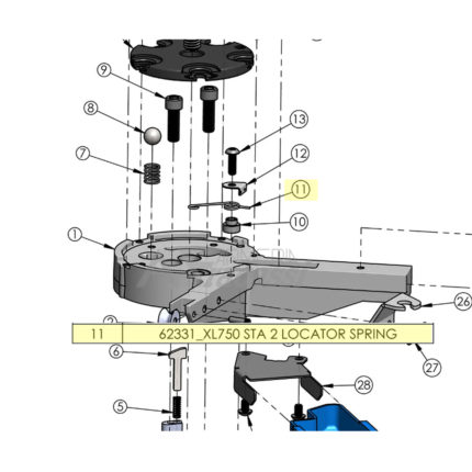XL750 Station 2 Locator Spring