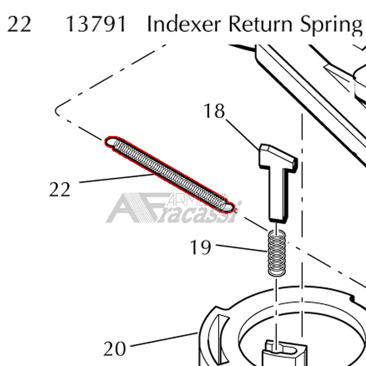 Indexer Return Spring #13791 2 Dillon Indexer Return Spring #13791 - immagine 1