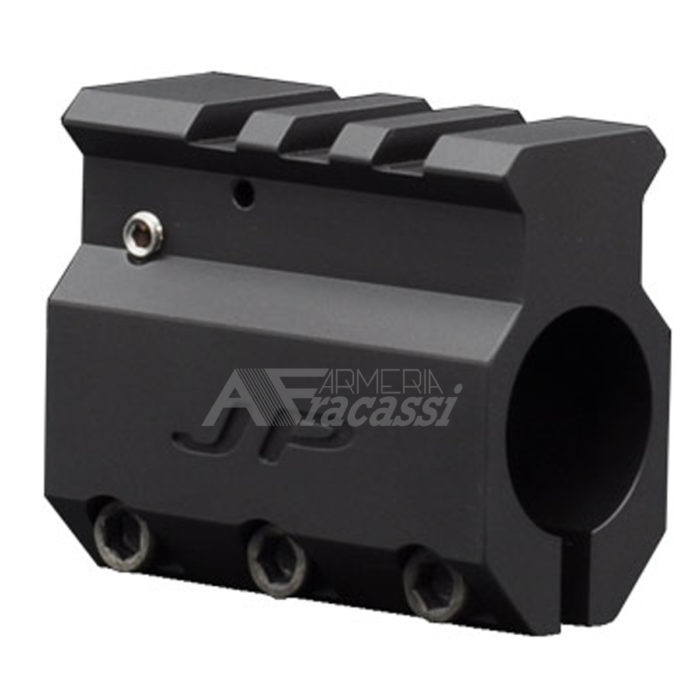 Gas block" regolabile .750 in acciaio inox "black"