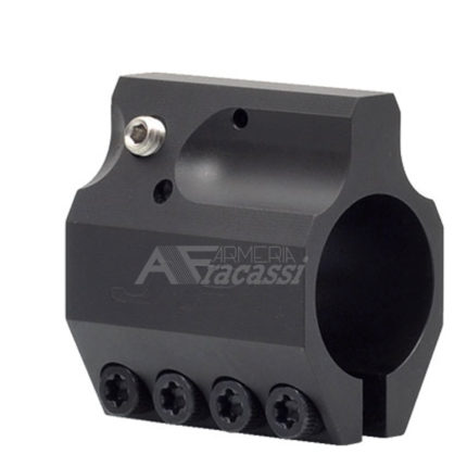 Gas block regolabile profilo basso  .750 in acciaio inox "black"
