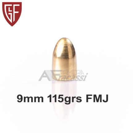 Palle 9FMJ 115grs RN