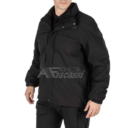 Giacca A Vento Leggera 5.11 Response Uomo – Antivento, Con Tasche Nascoste E Pannelli ID (Nero, XXL)