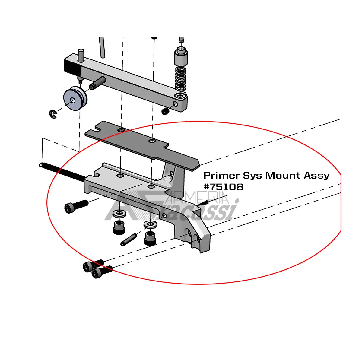 75108 Dillon Primer Sys Mount Assy #75108 - immagine 1
