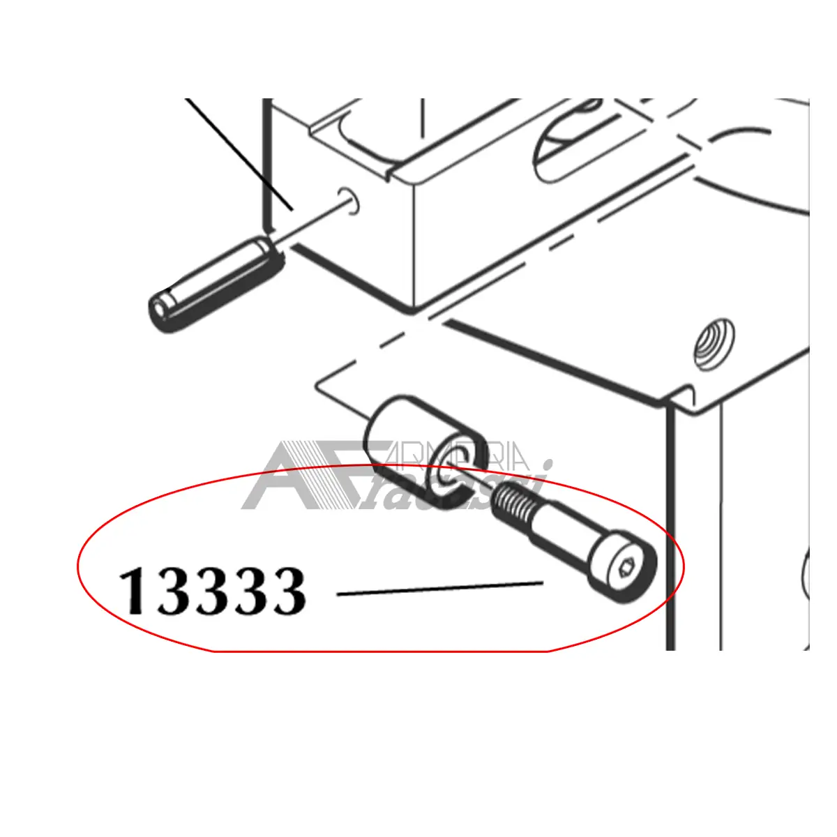 13333 Dillon Short CF plunger bolt 1050 #13333 - immagine 1