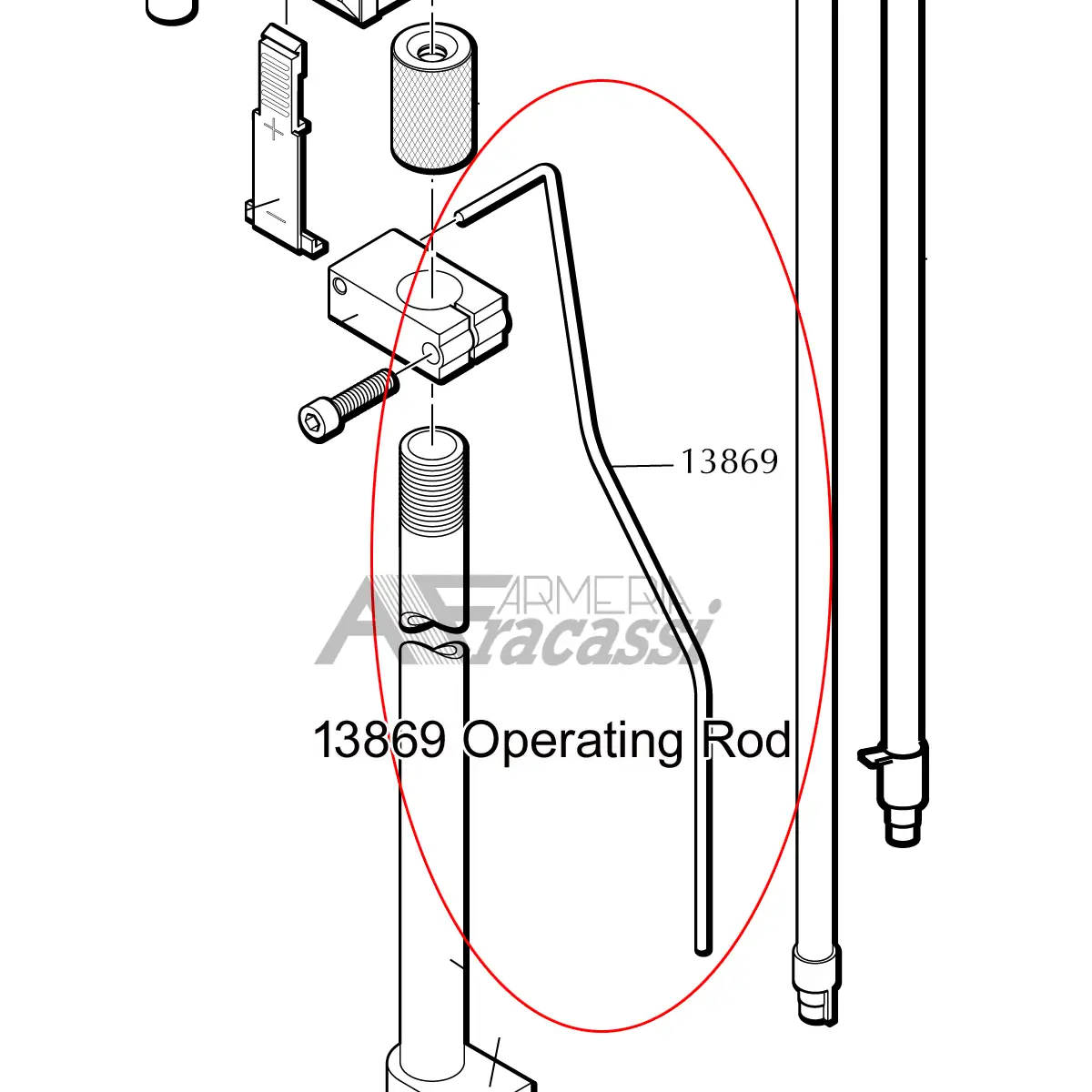 13869_1 Dillon Operating Rod #13869 - immagine 1